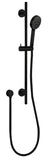 Coral Nova Single Shower Rail - Matt Black