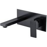 Cubica Wall Mixer & Spout Combination - Matt Black