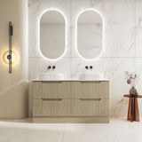 Fluted Rhea 1500mm Freestanding Cabinet - Natural Oak