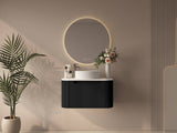 Rome 750mm Wall-Hung Cabinet - Matt Black