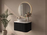 Rome 750mm Wall-Hung Cabinet - Matt Black