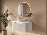 Rome 900mm Wall-Hung Cabinet - Matt White