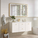 Seattle 1200mm Wall-Hung Cabinet - Matt White