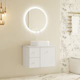 Seattle 750mm Wall-Hung Cabinet - Matt White