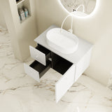 Seattle 750mm Wall-Hung Cabinet - Matt White