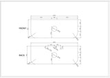 Rome 1200mm Wall-Hung Cabinet - Bur Oak