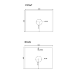 Paris 600mm Wall-Hung Vanity - Walnut Woodmatt