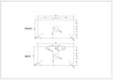Elva 900mm Wall-Hung Cabinet - Natural Oak