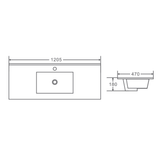 HERA 1200mm Wall-Hung Vanity - Tas Oak
