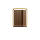 Venus 600×750 / 750×900 / 1200×750mm LED Rectangular Mirror – Brushed Gold Frame