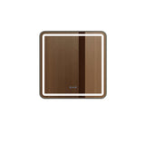 Venus 600×750 / 750×900 / 1200×750mm LED Rectangular Mirror – Gun Metal Frame