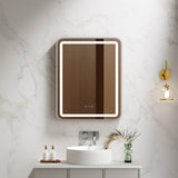Venus 600×750 / 750×900 / 1200×750mm LED Rectangular Mirror – Brushed Nickel Frame