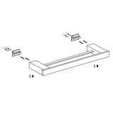 ZEN Series Double Towel Bar 24” – Matt Chrome
