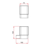 ZEN Series Tumbler Holder – Matt Chrome