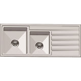 Allure Drop In Sink 1 & 1/2 Bowl 1200mm x 500mm - Stainless Steel