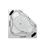 Broadway Alhambra Spa Bathtub 1490x1490x550mm Corner Drop-in Tub with Jets