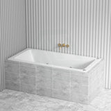 Broadway Alpha B Spa Bath With Non-slip Base & Tiling Bead 1490/1700/1800x750x470mm Rectangula Drop-in Tub Shower Screen Friendly