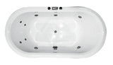 Broadway Estella Spa Bath 1775x800x470mm Oval Drop-in Tub