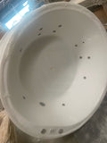 Broadway FS19 1350/1400x580mm Round Acrylic Freestanding Spa Bathtub