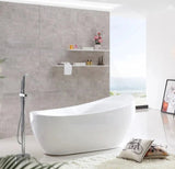 Broadway FS21 1800x900x800mm Oval Acrylic Freestanding Spa Bathtub
