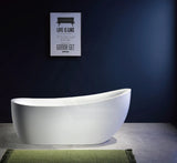 Broadway FS21 1800x900x800mm Oval Acrylic Freestanding Spa Bathtub