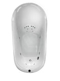 Broadway FS21 1800x900x800mm Oval Acrylic Freestanding Spa Bathtub