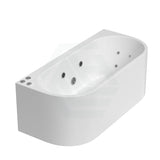 Broadway FS36 Spa Bath 1700x780x600mm Back To Wall Tub in Gloss White
