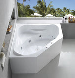 Broadway FS53 1290/1490x640mm Corner Spa Bathtub Acrylic