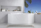 Broadway FS53 1290/1490x640mm Corner Spa Bathtub Acrylic
