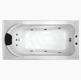 Broadway Montillo Spa Bath 1670x855x550mm Rectangula Drop-in Tub