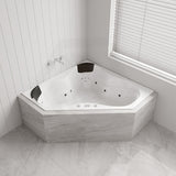 Alcazar Spa Bathtub 1510x1510x500mm Corner Drop-in Tub with Jets