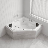 Broadway Alhambra Spa Bathtub 1490x1490x550mm Corner Drop-in Tub with Jets