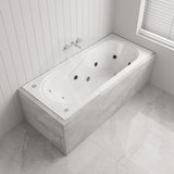 Broadway Allura Spa Bathtub 1530/1670/1800x740x450mm Rectangula Drop-in Tub