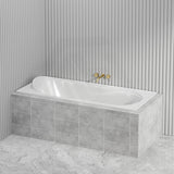 Broadway Allura Bath 1220/1530/1670/1800mm Rectangle Acrylic Drop In Bathtub Gloss White
