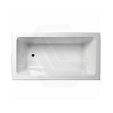 Broadway Alpha Bath 1490/1700/1800mm Rectangle Acrylic Drop In Bathtub Gloss White With Non-slip Base & Tiling Bead Available