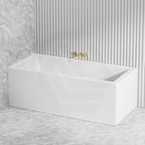 Broadway Ataud 1500/1700x800x600mm Rectangle Acrylic Freestanding Bathtub