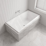 Broadway Catolina Bath 1550/1680/1800mm Rectangle Acrylic Drop In Bathtub Gloss White
