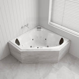 Cordoba Spa Bathtub 1530x1530x600mm Corner Drop-in Tub with Jets