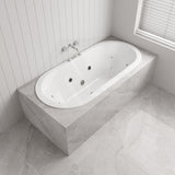 Broadway Estella Spa Bath 1775x800x470mm Oval Drop-in Tub