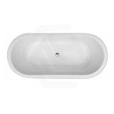 Broadway Florentine Bath 1485/1640mm Oval Acrylic Drop In Bathtub Gloss White