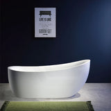 Broadway FS21 1800x900x800mm Oval Acrylic Freestanding Bathtub