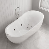 Broadway FS21 1800x900x800mm Oval Acrylic Freestanding Spa Bathtub
