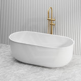Broadway FS25 1700x800x600mm Oval Acrylic Freestanding Bathtub