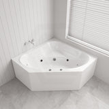 Broadway FS53 1290/1490x640mm Corner Spa Bathtub Acrylic