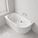 Broadway FS7 1500/1700x780x600mm Back to Wall Spa Bathtub Acrylic Left / Right Corner Available