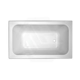 Broadway Grandisimo Bath 1400x820x520mm Rectangle Acrylic Drop In Bathtub Gloss White