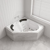 Sapphira Spa Bathtub 1500x1500x600mm Corner Drop-in Tub with Jets