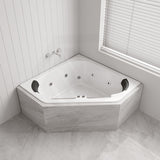 Villena Spa Bathtub 1350x1350x470mm Corner Drop-in Tub with Jets