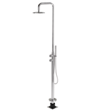 Coral Free Standing Shower Combo - Brushed Nickel