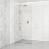 900/1000/1200x2000mm Frameless Shower Screen Single Door Fixed Panel 10mm Glass Variant Colour Channel